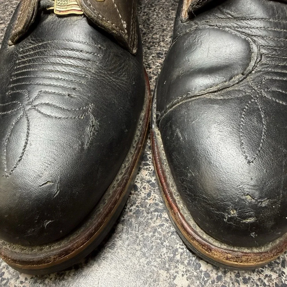 Chippewa Steel Toe Logger Packer Boots USA‎ Vibram Lace Up Leather 10/10.5D READ
